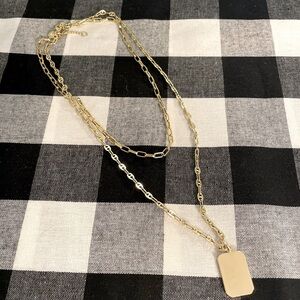 J Crew Factory double chain necklace